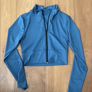 SHEIN Teal Zip-Up Light weight activewear Jacket
